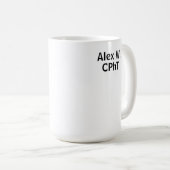 Personalisierter Apotheker Großer Kaffeemaschine T Kaffeetasse (VorderseiteRechts)