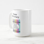 Personalisierter Apotheker Großer Kaffeemaschine T Kaffeetasse (Vorderseite Links)