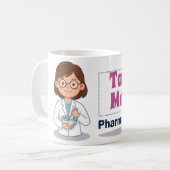 Personalisierter Apotheker-Leben-Becher Kaffeetasse (Vorderseite Links)