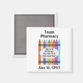 Personalisierter Apotheker Magnet (Vorderseite/Rückseite)