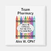 Personalisierter Apotheker Magnet (Vorne)