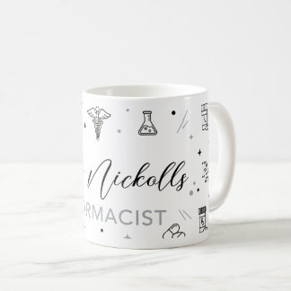 Personalisierter Apotheker-Mug | Elegante handgesc Kaffeetasse