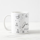 Personalisierter Apotheker-Mug | Elegante handgesc Kaffeetasse (Links)