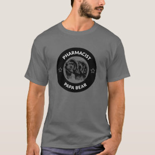 Personalisierter Apotheker Papa Bear T-Shirt