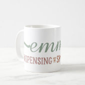 Personalisierter Apotheker-Zitat-Becher Kaffeetasse (Vorderseite Links)