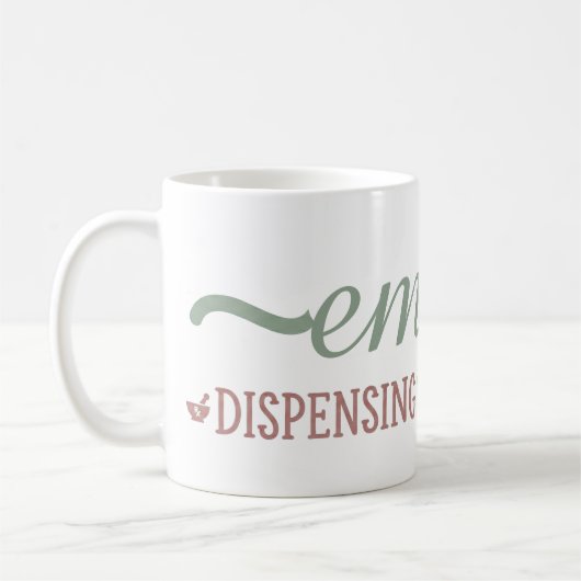 Personalisierter Apotheker-Zitat-Becher Kaffeetasse (Links)