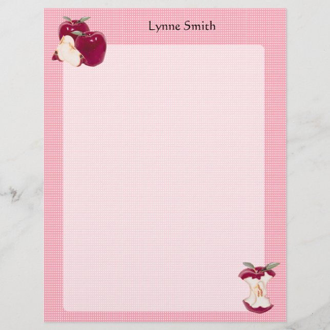 Personalisierter Apple Letterhead (Vorderseite)
