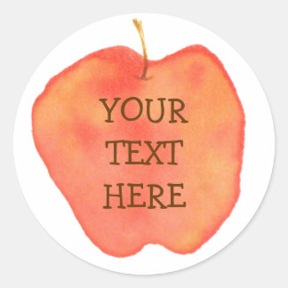 Personalisierter Apple Runder Aufkleber