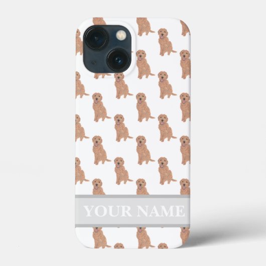 Personalisierter Apricot Red Golden Doodle Doodle Case-Mate iPhone Hülle (Rückseite)