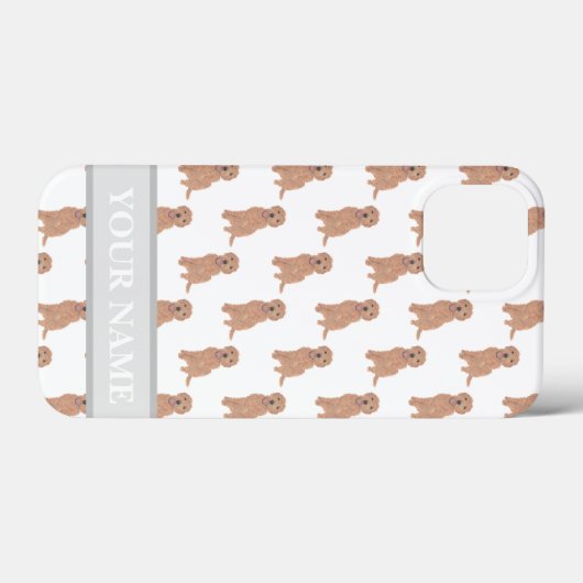 Personalisierter Apricot Red Golden Doodle Doodle Case-Mate iPhone Hülle (Rückseite (Horizontal))