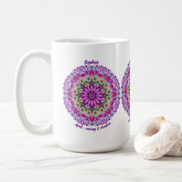 Personalisierter April Birth Blume Sweet Pea Manda Kaffeetasse