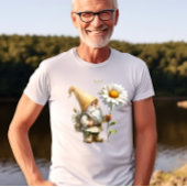 Personalisierter April Geburtsmonat Garten Gnome Tri-Blend Shirt