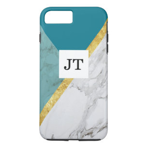 Personalisierter Aquamariner Goldmarble iPhone Tou Case-Mate iPhone Hülle