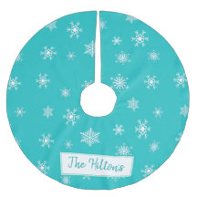 Personalisierter Aquamariner Snowflake Weihnachtsr