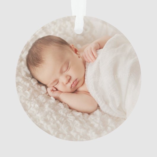 Personalisierter Aquarelle Fox Ornament (Rückseite)