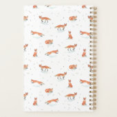 Personalisierter Aquarellfuchs Planer (Rückseite)