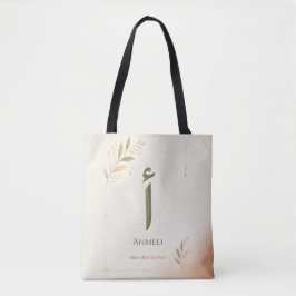 Personalisierter arabischer Buchstabe Alif (أ) Dru Tasche