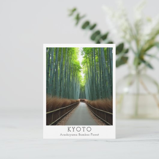 Personalisierter Arashiyama-Bambuswald Postkarte (Stehend Vorderseite)