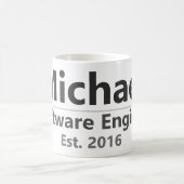 Personalisierter Arbeitsbecher – Benutzerdefiniert Kaffeetasse (Mittel)