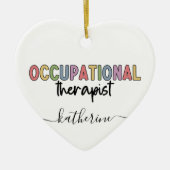 Personalisierter Arbeitstherapeut Niedlich Keramik Ornament (Vorne)