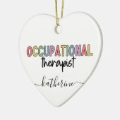 Personalisierter Arbeitstherapeut Niedlich Keramik Ornament (Links)