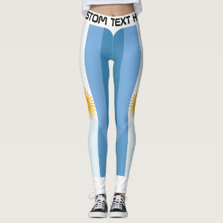 Personalisierter Argentinien-Fußballfan Leggings