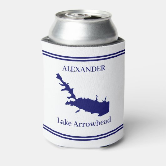 Personalisierter Arrowhad-See kann kühler Dosenkühler (Kanne Rückseite)