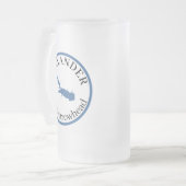 Personalisierter Arrowhead Classic-See Mattglas Bierglas (Vorderseite Links)