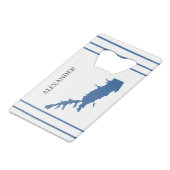 Personalisierter Arrowhead-See Geldbeutel Flaschenöffner (Vorderseite Schrägansicht)