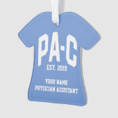Personalisierter Arzt-Assistent PA-C Ornament (Vorderseite)