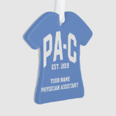 Personalisierter Arzt-Assistent PA-C Ornament (Vorderseite)