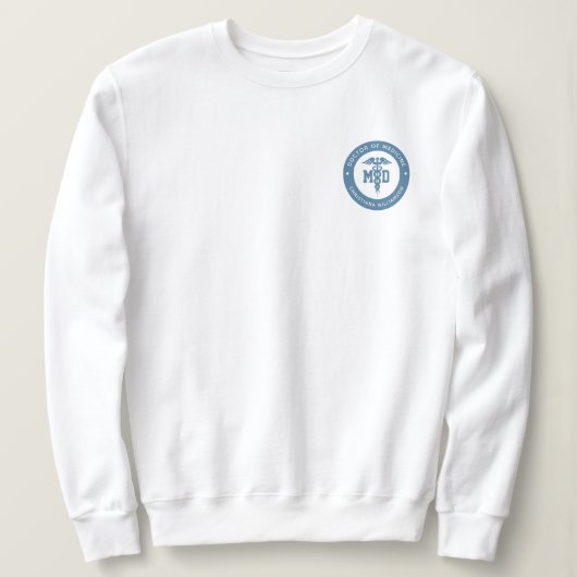Personalisierter Arzt für Medizin Abschluss Sweatshirt (Design vorne)