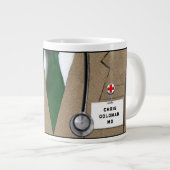 Personalisierter Arzt Jumbo-Tasse (Vorderseite Rechts)