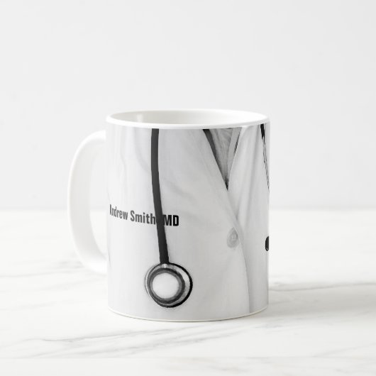 Personalisierter Arzt Kaffeetasse (Vorderseite Links)