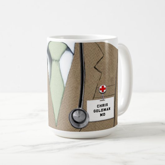 Personalisierter Arzt Kaffeetasse (VorderseiteRechts)