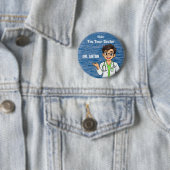 Personalisierter Arzt-Name-Button für Männer Button (Beispiel)