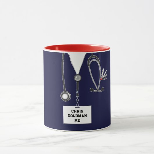 Personalisierter Arzt Tasse (Zentrum)