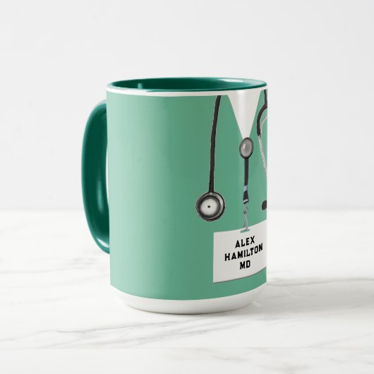 Personalisierter Arzt Tasse (Vorderseite Links)