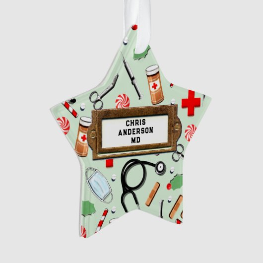 Personalisierter Ärzteschaft Ornament (Vorderseite)