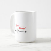 Personalisierter Arztkaffeebecher mit individuelle Kaffeetasse (Vorderseite Links)