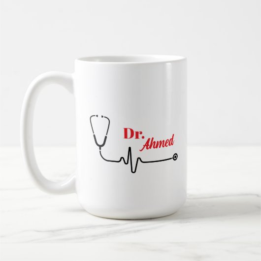 Personalisierter Arztkaffeebecher mit individuelle Kaffeetasse (Links)