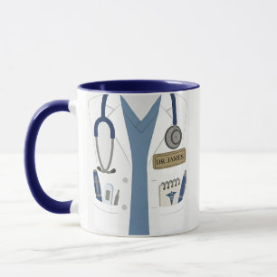 Personalisierter Arztname Medizinischer Fachmann Tasse