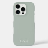 "Personalisierter ash Color iPhone Case mit benutz (Rückseite)
