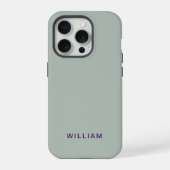 Personalisierter ash Color iPhone Case mit benutze Hülle (Rückseite)