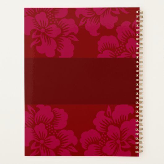 Personalisierter asiatischer Rot Planer (Rückseite)