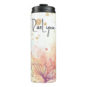 Personalisierter ästhetischer Hintergrund Thermosbecher (Vorderseite)