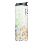 Personalisierter ästhetischer Hintergrund Thermosbecher (Nach links gedreht)