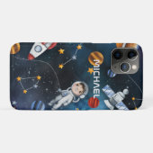 Personalisierter Astronaut im Weltraum Case-Mate iPhone Hülle (Rückseite (Horizontal))