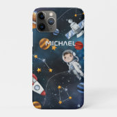 Personalisierter Astronaut im Weltraum Case-Mate iPhone Hülle (Rückseite)