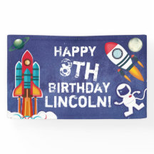 Personalisierter Astronaut im Weltraum zum Geburts